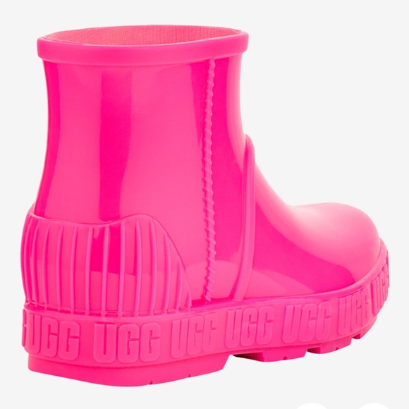 Ugg Drizlita Rainboots, Pink, Size 2 - Picture 3 of 10